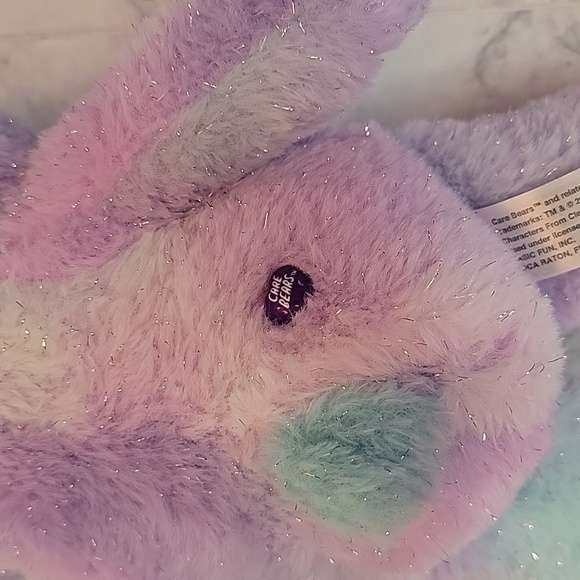 Care Bear 40th Anniversary Purple 14" Plush Stuffed Animal with Shimmer Effect - Picture 5 of 9